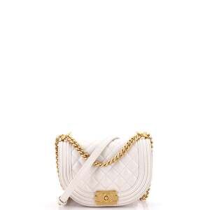 Chanel Boy Curved Messenger Bag Quilted #301643C40B